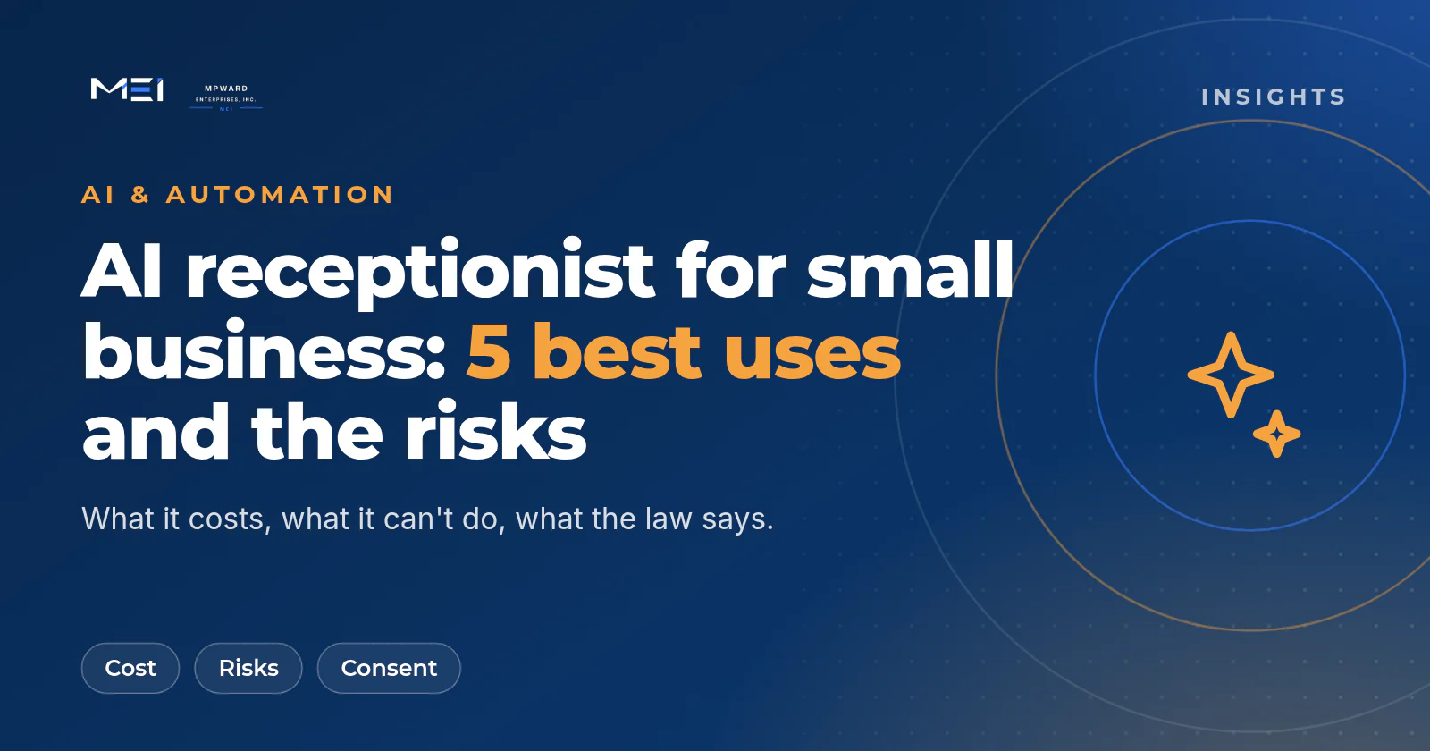 AI receptionist for small business: five best uses, typical costs, risks and call recording rules