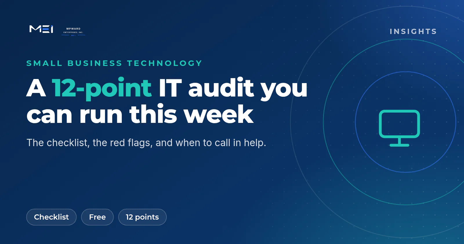 IT audit for small business: a free 12-point checklist