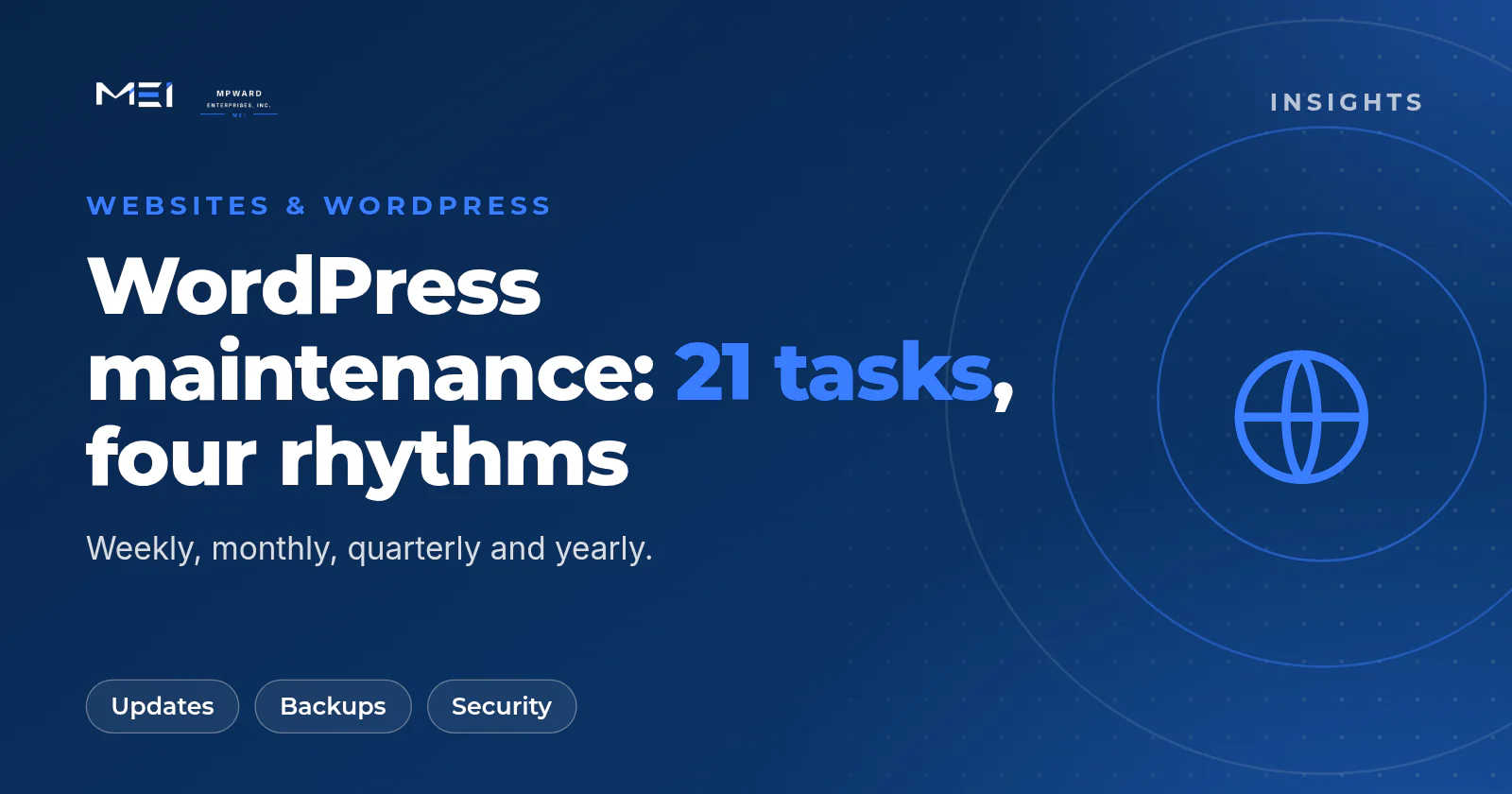 WordPress website maintenance checklist: 21 tasks to do weekly, monthly, quarterly and yearly